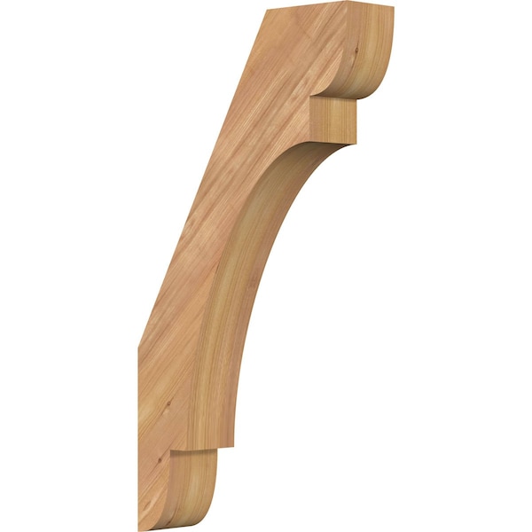 Ekena Millwork 3 1/2"W x 14"D x 26"H Olympic Smooth Knee Brace, Western Red Cedar BRC04X14X26OLY00SWR - main
